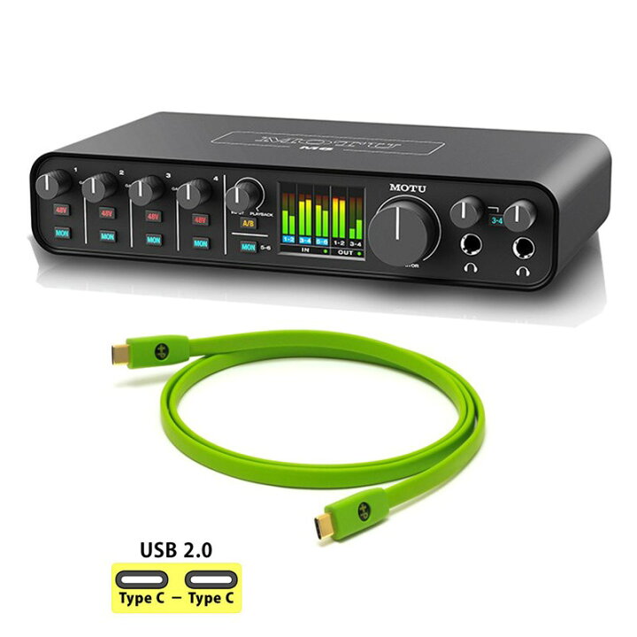 楽天市場】翌日配達 MOTU M6 + OYAIDE製高品質USBケーブルセット(Type  