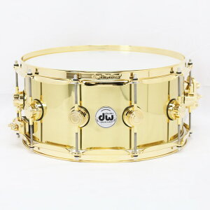dw DRVN6514SPC [Collector's Series Polished Brass Snare Drum 14×6.5^Gold Harare] h XlAh