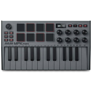 AKAI MPK mini Special Edition Grey (25USB-MIDIL[{[hRg[[) (AJC)(Gs[P[~j) yNKSΉiKomplete 15 SelectoE`[񋟁z DTM MIDI֘A@