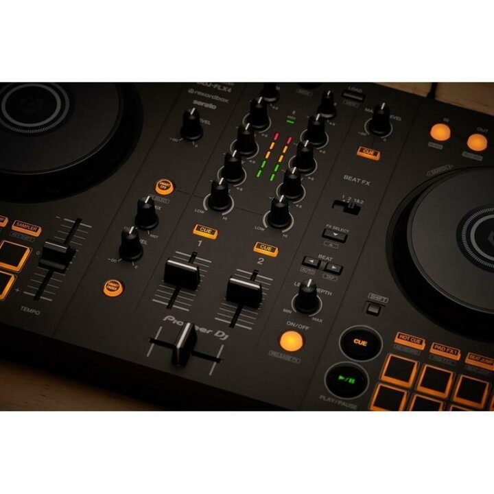 楽天市場】翌日配達 Pioneer DJ DDJ-FLX4 + PCスタンド付属 DJ初心者 