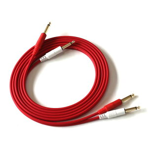 EXFORM yH̃X[p[Z[zCOLOR TWIN CABLE 2PP-3.0M (PHONE-PHONE 1yA) 3.0m (RED) DJ@ DJANZT[