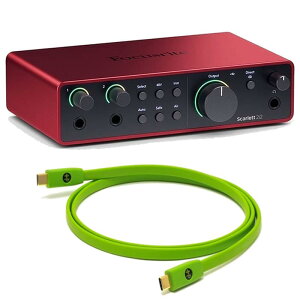 Focusrite Scarlett 2i2 gen4 + OYAIDEiUSBP[uZbg(Type C to C 1.0m)(2in2outEUSB-C I[fBIC^[tFCX)(tH[JXCg)(ICf) DTM I[fBIC^[tFCX