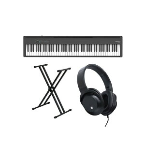 Roland FP-30X-BK + X型スタンドセット【ヘッドホン・お手入れクロス付】【沖縄・離島送料別途見積】(電子ピアノ) 電子ピアノ・その他鍵盤楽器 電子ピアノ