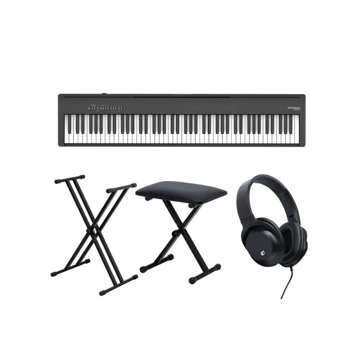 楽天市場】Roland FP-30X-BK + X型スタンド+X型イスセット【ヘッドホン 