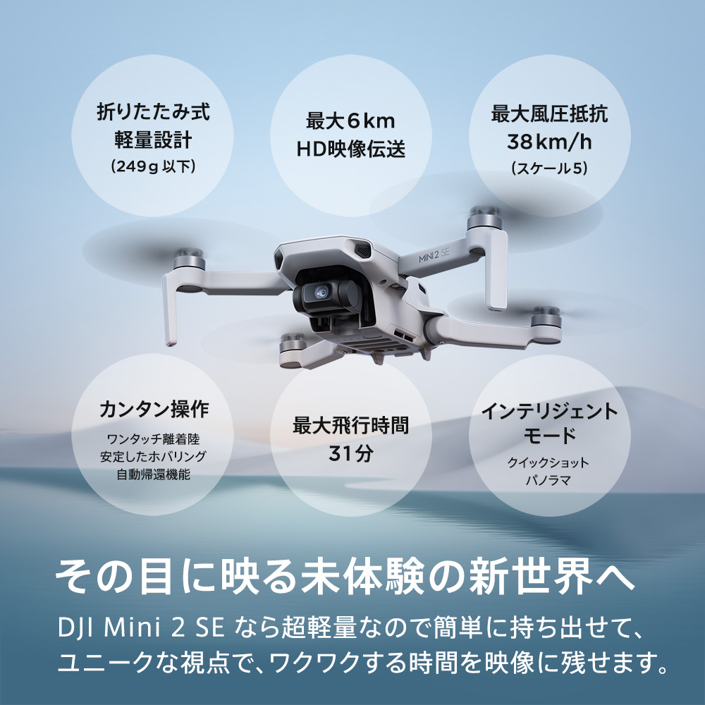 楽天市場】ドローン DJI Mini2 SE Fly More Combo コンボ 軽量249 g