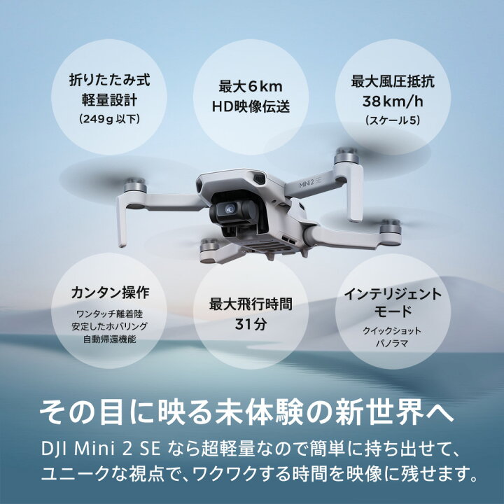 楽天市場】20%OFF! 期間限定 ドローン DJI Mini 2 SE Fly More Combo 
