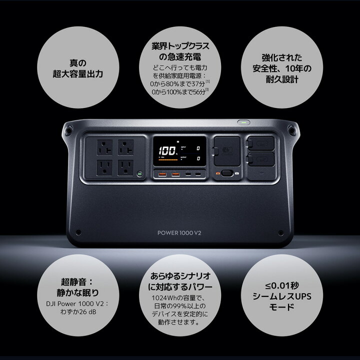 楽天市場】51%OFF! ポータブル電源 DJI Power 1000 V2 ポータブル 