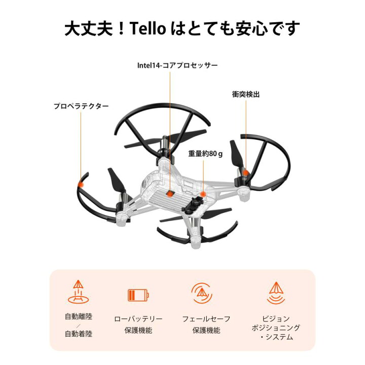 楽天市場】ドローン 高画質 カメラ 付き 免許不要 DJI Ryze Technology 