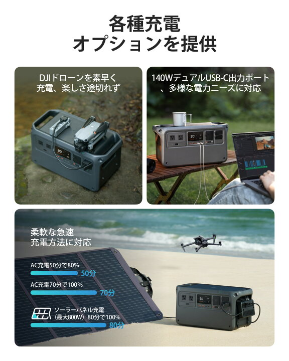 楽天市場】ポータブル電源 56%OFF! 4/27まで 即納 DJI Power 1000 