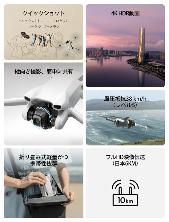 楽天市場】ドローン 4K 高画質 DJI Mini 3 Fly More Combo (DJI RC 