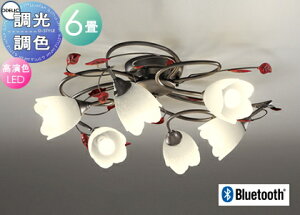 �Ɩ� ������� �V���v�� ���_�� LED�I�[�f���b�N ODELIC �V�����f���A OC257026BR �d���F�`�����F �t�F�~�j��&�V�b�N�ȃt���[�����X�^�C�� Bluetooth�Ή��@�� �������F�E�`6��