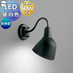 エクステリア 屋外 照明 ライトオーデリックODELIC ポーチライト OG254676NR ヴィンテージ ビンテージ アンティーク レトロ ブラケットライト 玄関灯 門柱灯 黒色 LED 昼白色