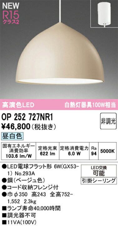 楽天市場】オーデリック ODELIC ペンダントライト OP252727LR1 電球色 