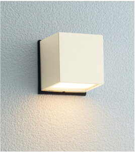 ユニソンunisonエクステリア 屋外 照明 ライト12V照明 表札灯エコルトウォールライト キューブライト オフホワイト EA0101742 エコルトウォールライト