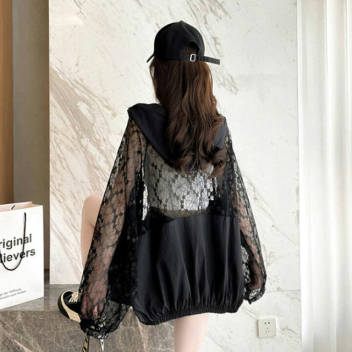 楽天市場】パーカー レース レース レディース かわいい フード  