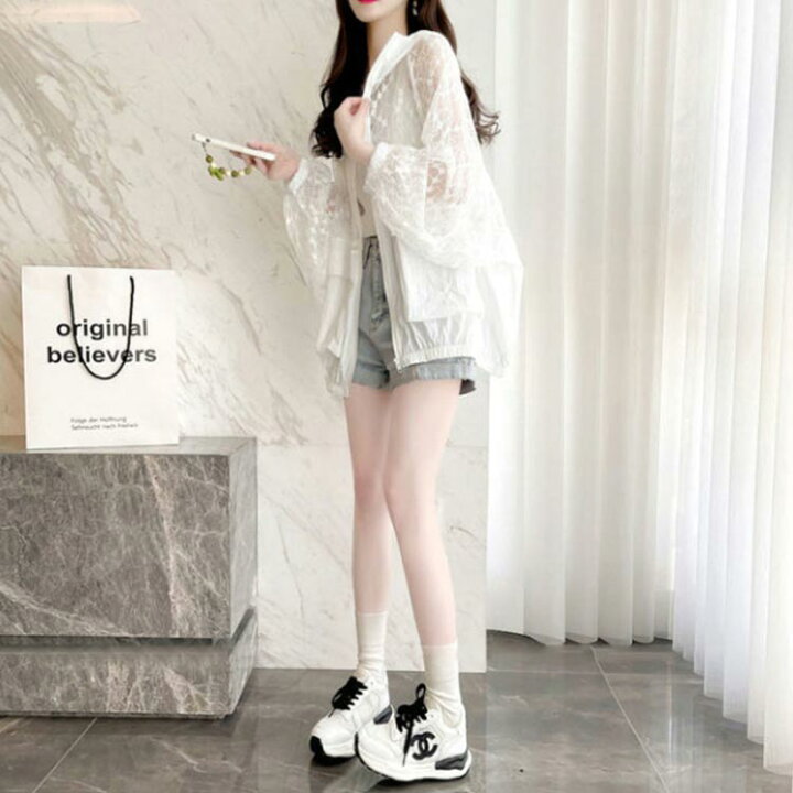 楽天市場】パーカー レース レース レディース かわいい フード  