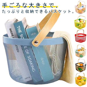 お風呂バスケット 手提げ 収納かご バスルーム お風呂 温泉 持ち運び スチール メッシュ 収納バスケット 収納ボックス 銭湯 小物収納 通気性 持ち手付き お洒落 キッチン収納 家庭用 果物入