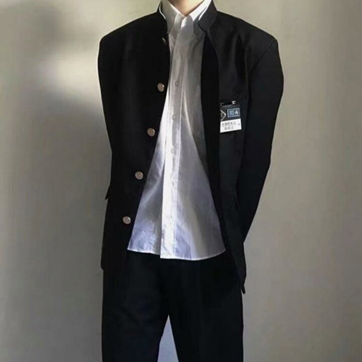 楽天市場】2点セット 学生服 上下セット メンズ 男子 制服 学ラン 詰襟 