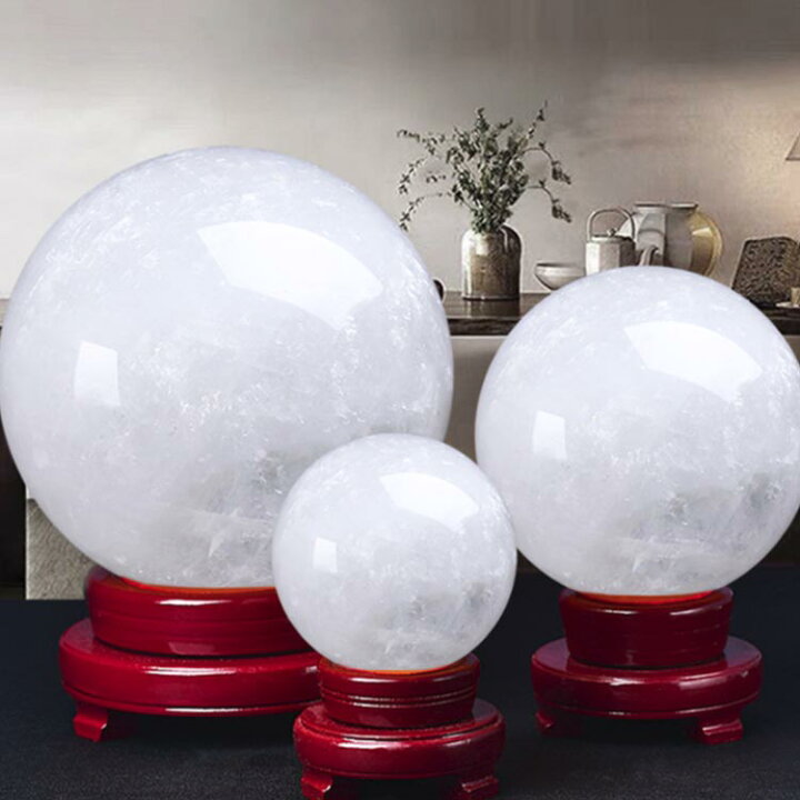楽天市場】水晶玉 天然水晶 丸玉 白水晶 天然石 風水 置物 置石 玄関 