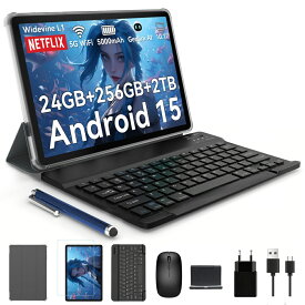 ★Android15★【7,000円クーポンOFF＆8点特典付き】10インチ タブレット Android15 Wi-Fiモデル RAM24GB ROM256GB アンドロイド 15 本体 タブレットpc 格安タブレット Android15 端末 大画面 子供 安い 高性能 2025新発売 ケース カバー グレー T20