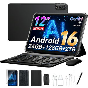 �y�N�[�|����24,900�~�zN90 Android 16 �^�u���b�g 12�C���` 2026���o�� 24GB+128GB �A���h���C�h 2K�����ב��� Gemini AI 8�R�ACPU Wi-Fi���f�� 9000mAh��e�� �}���[�d 4G LTE�ʘb 16MP/8MP�J���� �������� ���