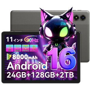 �y�N�[�|����15,980�~�����r���[�ŃP�[�X���T�z�^�u���b�g Android16 11�C���` ���� Tabwee �A���h���C�h�^�u���b�g Wi-Fi���f�� 24GB+128GB Gemini AI 3.0���� 8�R�A 90Hz 8000mAh 5GWiFi GMS�F�� ��F�� WideVine L