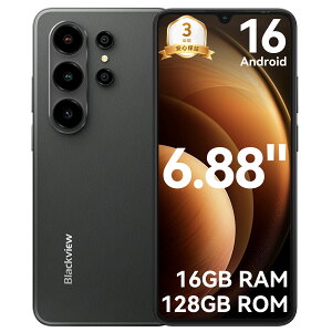 �y2,000�~OFF�N�[�|�����P�[�X�t���zBlackview Android 16 �X�}�[�g�t�H�� �X�}�z ���{�� �X�}�z �g�ѓd�b SIM�t���[�X�}�z�{�̒[�� Gemini AI�Ή� 16GB RAM+32GB ROM/1TB�g�� 6.88�C���`���ʃX�}�z 5000mAh����