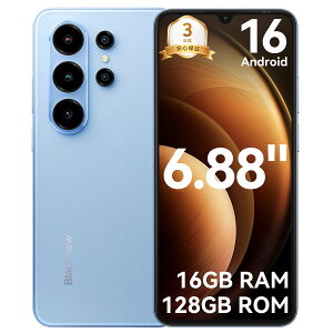 �y2,000�~OFF�N�[�|�����P�[�X�t���zBlackview Android 16 �X�}�[�g�t�H�� �X�}�z ���{�� �X�}�z �g�ѓd�b SIM�t���[�X�}�z�{�̒[�� Gemini AI�Ή� 16GB RAM+32GB ROM/1TB�g�� 6.88�C���`���ʃX�}�z 5000mAh����