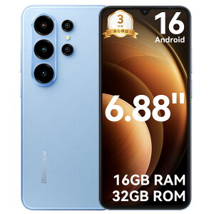 �y3,000�~OFF�N�[�|�����P�[�X�t���zBlackview WAVE10C Android16 �X�}�[�g�t�H�� SIM�t���[ �X�}�z ���{�� �g�ѓd�b �X�}�z �{�� �[�� Gemini AI�Ή� 16GB RAM+32GB ROM/1TB�g�� 6.88�C���`���ʃX�}�z 5000mAh�o�b