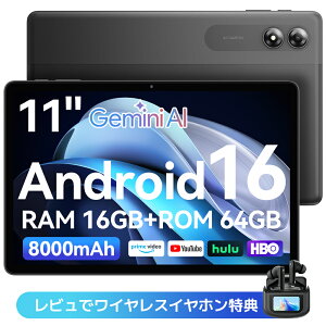 �y�C���z�����T�z�^�u���b�g Android16 11�C���` ���� android �^�u���b�gPC�{�� 12GB+64GB 7000mAh��e�� �d���ptablet Netflix YouTube Gemini AI �q���ی샂�[�h