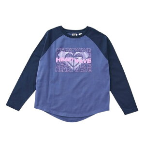 ���L�V�[ Roxy �L�b�Y�@MINI ROXY HEART WAVE RAGLAN TEE ���� T�V���c �q�ǂ���
