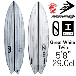 t@C[C[ T[t{[h XC^[fUC O[g zCg cC f 5'8"×19 3/8"×2 1/2" 29.0L / Firewire Slater Design Surfboards Great White Twin Model