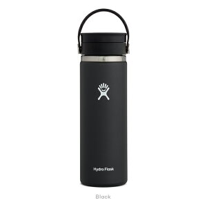 nChtXN Hydro Flask 20oz 591ml Coffee Flex Sip Wide Mouth XeX{g Black