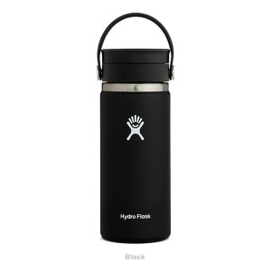 nChtXN Hydro Flask 16oz 473ml Coffee Flex Sip Wide Mouth XeX{g Black
