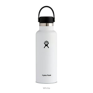 nChtXN Hydro Flask 18oz 532ml Standard Mouth XeX{g White