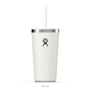 nChtXN Hydro Flask 20oz 591ml Drinkware All Around Tumbler With Straw Lid XeX^u[ Xg[t White