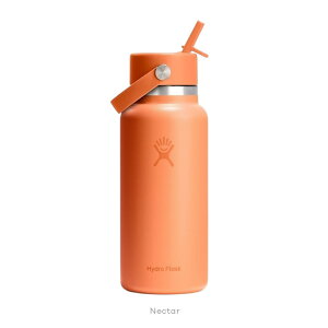 ハイドロフラスク Hydro Flask 32oz 946ml Wide Mouth Flex Straw ステンレスボトル Nector