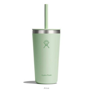 nChtXN Hydro Flask 20oz 591ml Drinkware All Around Tumbler With Straw Lid XeX^u[ Xg[t Aloe