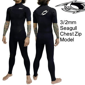 �y2026�N�t���ח\��z�T�C�o�[ �E�F�b�g�X�[�c 3/2mm �V�[�K�� ���~�e�b�h �`�F�X�g�W�b�v���f�� / Cyber WetSuit 3/2mm Seagull Limited ChestZip