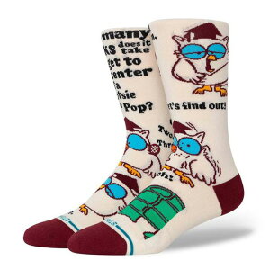 �X�^���X Stance �����Y �~�X�^�[ �I�E�� �g�b�c�B���[�� �R���{ ���f�� �\�b�N�X �C�� Mr Owl Tootsie Roll Collab Model Crew Socks