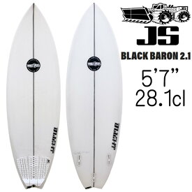 【中古】JSサーフボード ブラックバロン 2.1 PU モデル 5'7" 28.1L ユーズドボード / UsedSurfboard JS Industries SurfBoards BlackBaron 2.1 PU Model 170.2cm