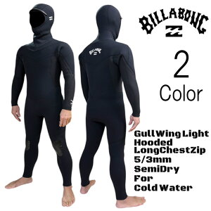 �y�����ɂ��͂��z�r���{�� �E�F�b�g�X�[�c�@5/3mm �W���[�W �Z�~�h���C �t���X�[�c �t�[�h�t�� �����O�`�F�X�g�W�b�v / Billabong WetSuit 5/3mm Jersy SemiDry FullSuit Hoode LongChestZip Gull light LimitedEdition / 