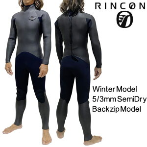 R EFbgX[c@5/3mm Z~hC tX[c@lINVbN obNWbv f / Rincon WetSuit 5/3mm Semidry FullSuits BackZip Model BlackEdition