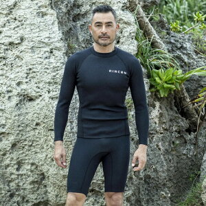 y2025fzR EFbgX[c 1mm T[tWPbg LAX^C ^bp / Rincon WetSuit LA Style Kill Surf jacket 1mm LS Jacket