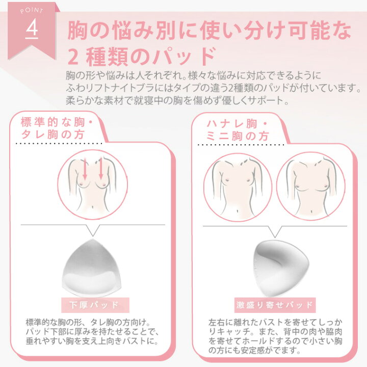 楽天市場 タイムセール ナイトブラ 可愛い ふわリフトナイトブラ フロントホック プレスリム 夜用ブラジャー 育乳 バストアップ 脇肉ホールド 小さい 胸 大きい胸 ノンワイヤー リラックスブラ パッド付き 垂れ防止 離れ胸 補正 可愛い 勝負下着 下着 メール便 Life 楽天市場 タイムセール ナイトブラ 可愛い ふわリフトナイトブラ フロントホック プレスリム 夜用ブラジャー 育乳 バストアップ 脇肉ホールド 小さい 胸 大きい胸 ノンワイヤー リラックスブラ パッド付き 垂れ防止 離れ胸 補正 可愛い 勝負下着 下着 メール便 Life