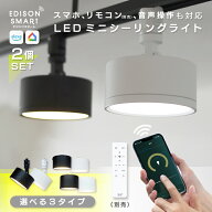 【通常14,740円⇒20%OFF】【2個セット】エジソンスマート ミニシーリングライト Wi-Fi スマート照明 LED …