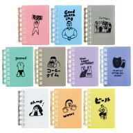 【ネコポス発送】限定品オープンリングノートミニ・クリエイターコラボ　CN100　リヒトラブ　iwahanko