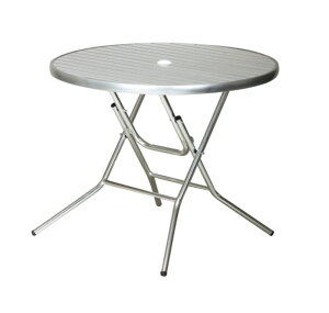 屋外用折りたたみアルミテーブル ガーデンエクステリア 折り畳み フォールディング 幅90cm AL-F90RT ALF90RT koeki