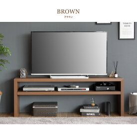 幅120cm すっきりとした直線のコの字型木製テレビボード『Fonde（フォンド）』 TV-1001 宮武製作所