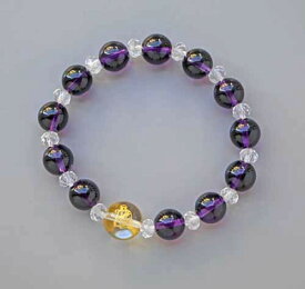 【ネコポス】【送料無料】高野山 開山1200年 空海 アメジストブレスレット M/L 弘法大師 ブレスレット パワーストーン 開運 パワーストーンブレスレット パワーストーンアクセサリー 天然石 梵字 彫刻 アメジスト 紫水晶 誠実 調和 愛の守護石 真実の愛 恋愛成就 お守り 人気